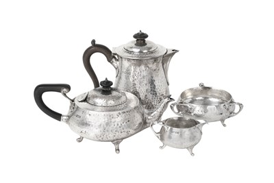 Lot A Four-Piece George V Silver Tea-Service
