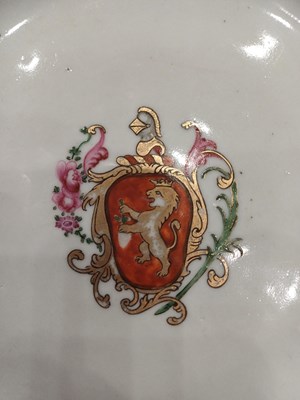 Lot 36 - A Chinese Armorial Porcelain Plate, Qianlong,...