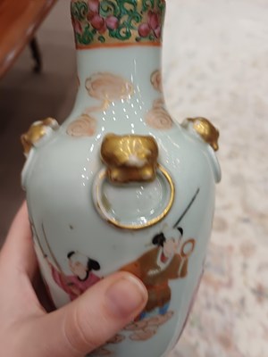 Lot 48 - A Cantonese Porcelain Vase, 19th century, of...