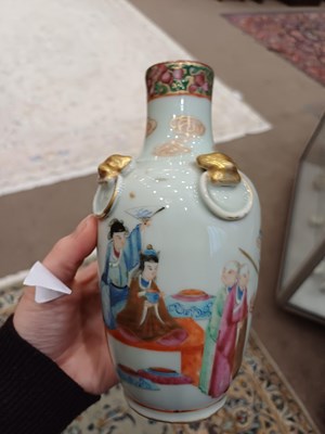 Lot 48 - A Cantonese Porcelain Vase, 19th century, of...