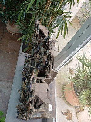 Lot 54 - A Chinese Architectural Tile Panel, in Ming...