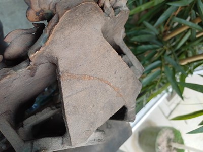 Lot 54 - A Chinese Architectural Tile Panel, in Ming...