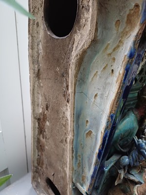 Lot 54 - A Chinese Architectural Tile Panel, in Ming...