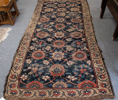 Lot 1292 - Kurdish Rug, the indigo field of Mina Khani...