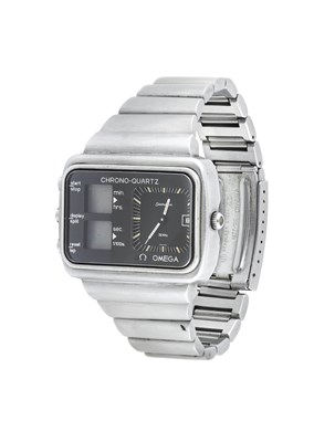 Lot 2467 - Omega: A Stainless Steel Analogue and LCD...