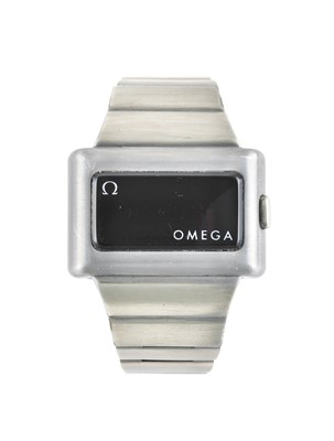 Lot 2437 - Omega: A Stainless Steel LED Digital Display...