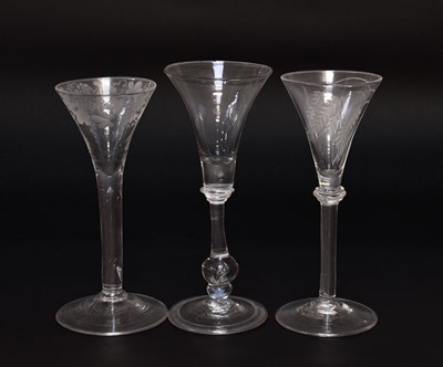 Lot 4 - An Ale Flute, 18th century, the trumpet shaped...