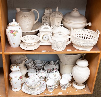 Lot 58 - Royal Creamware, including a twin-handled...