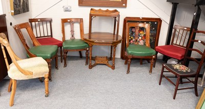 Lot 1315 - A Group of Furniture, comprising an octagonal...
