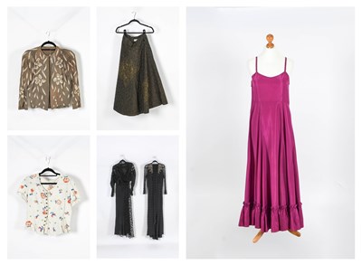 Lot 2075 - Circa 1930s and Later Costume comprising a...