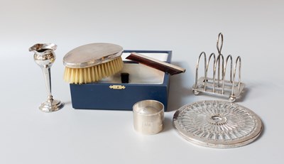 Lot 123 - A Collection of Assorted Silver, including a...