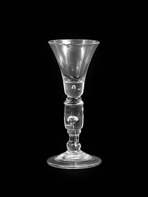 Lot 150 - A Cylinder Knopped Baluster Wine Glass, circa...