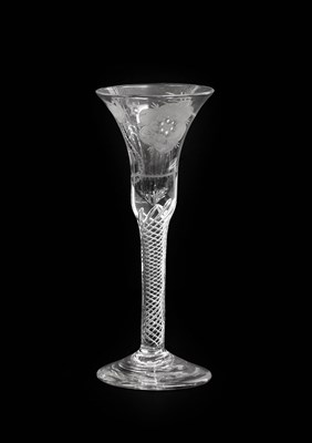 Lot 152 - A Jacobite Wine Glass, circa 1750, the...