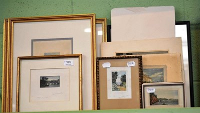 Lot 395 - A collection of thirteen prints by Claude Rowbotham and another (framed and unframed)