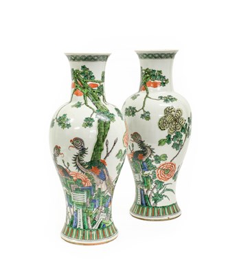 Lot 49 - A Pair of Chinese Porcelain Vases, 19th...