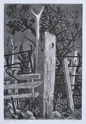 Lot 613 - Monica Poole (1921-2003) "Cattle Barrier"...