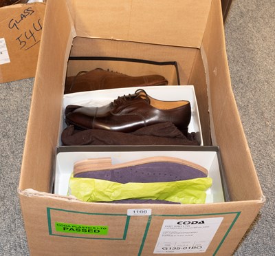 Lot 1166 - Five Pairs of Modern Gents Leather and Suede...