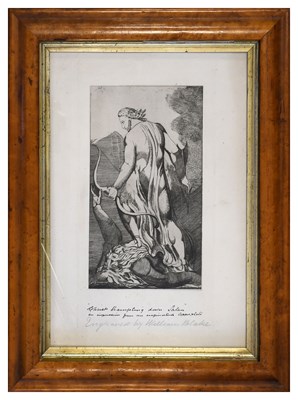 Lot 2015 - Blake (William). "Christ trampling down Satan",...