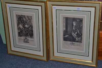 Lot 407 - A pair of framed engravings