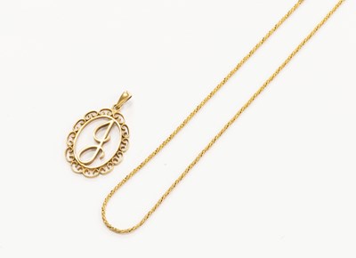 Lot 322 - A Fancy Link Necklace, stamped '375' and '9CT',...