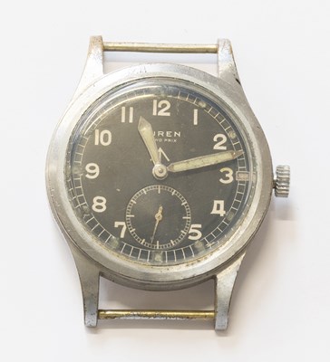 Lot 372 - A Military "Dirty Dozen" Wristwatch, signed...