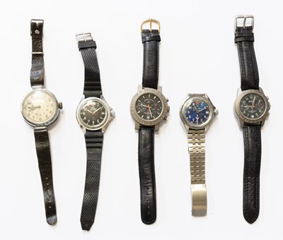 Lot 371 - Five Russian Wristwatches