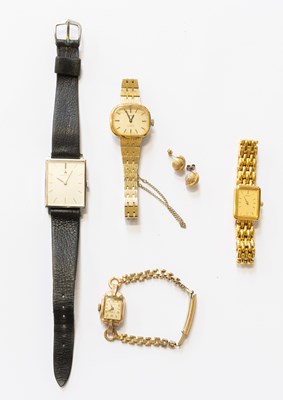 Lot 369 - A Hamilton Rectangular Shaped Wristwatch, Lady'...