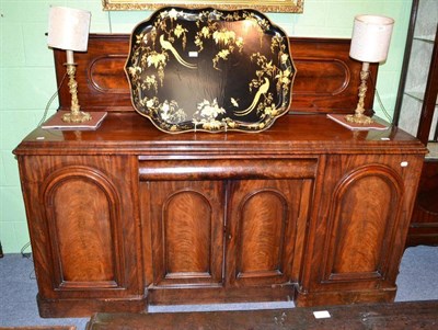 Lot 422 - A large Victorian mahogany sideboard