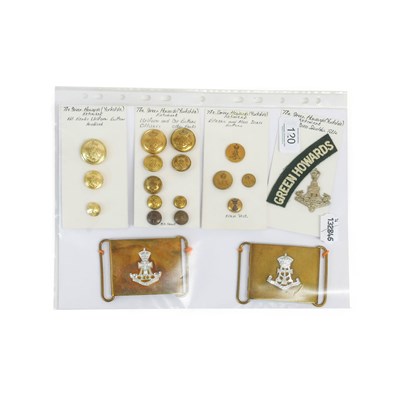 Lot 120 - The Green Howards (Yorkshire Regiment) - two...