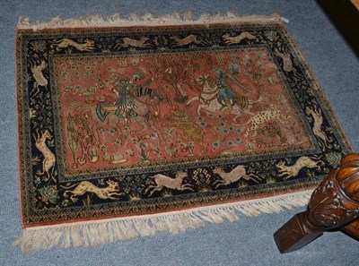 Lot 427 - An Indian silk wall hanging