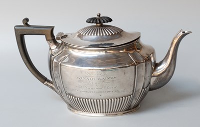 Lot 8 - A George V Silver Teapot, by Henry Stratford...