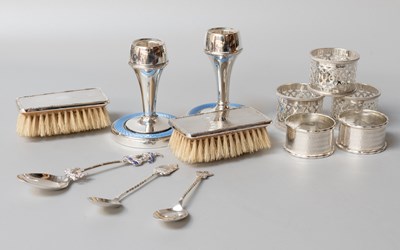 Lot 44 - A Collection of Assorted Silver, including a...