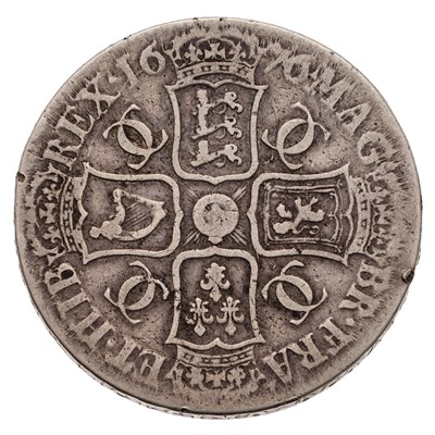Lot 61 - Charles II, Crown 1676, V.OCTAVO, (Bull 397,...