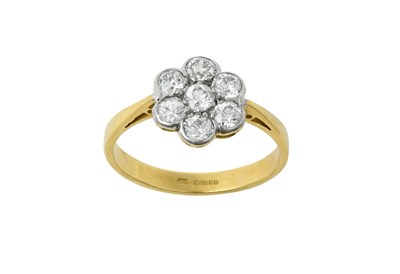 Lot 2272 - An 18 Carat Gold Diamond Cluster Ring set...