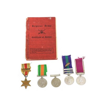 Lot 47 - A Second World War Army Long Service Group of...