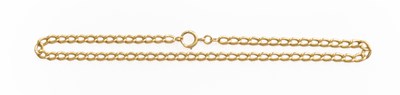 Lot 343 - A Curb Link Chain, indistinctly marked, length...