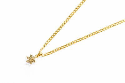 Lot 311 - An 18 Carat Gold Diamond Cluster Pendant on...