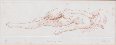 Lot 1085 - Fowler (20th Century) "Reclining Nude" Signed,...