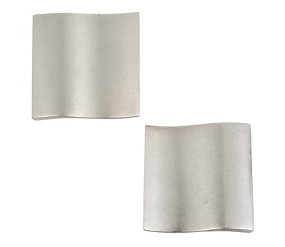 Lot 2290 - A Pair of Surf Pattern Earrings, designed by...