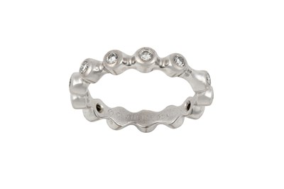 Lot 2120 - An 18 Carat White Gold Diamond Eternity Ring,...