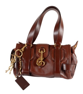 Lot 1065 - A Chloe Kerala 25 Brown Leather Handbag, with...