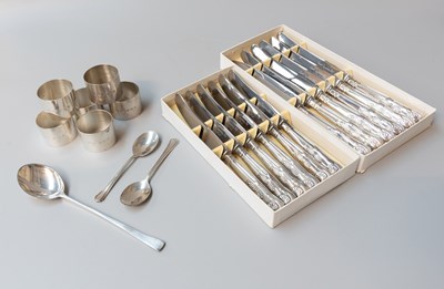 Lot 137 - A Collection of Assorted Silver and Silver...