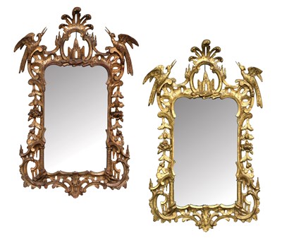 Lot 305 - A Pair of Irish Chinese Chippendale-Style...
