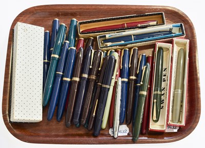 Lot 412 - Parker and Swan Fountain Pens, in varied...