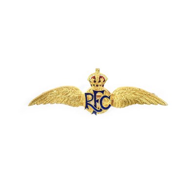 Lot 142 - A Good Quality First World War Gold and Enamel...