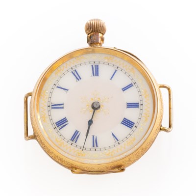 Lot 407 - A Lady's Fob watch, case now converted to a...