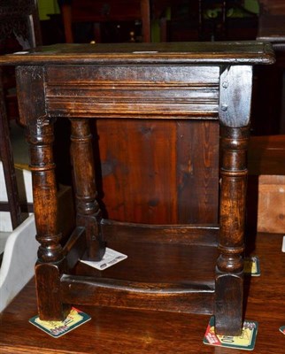 Lot 462 - 19th century oak joint stool