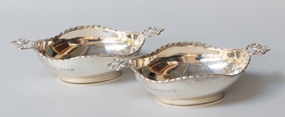 Lot 21 - A Pair of George V Silver Bowls, by Fenton,...