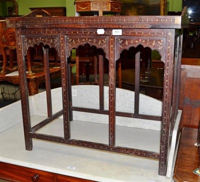 Lot 463 - An Eastern inlaid tray table