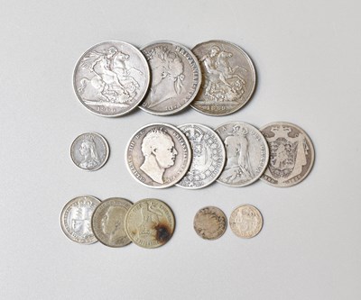Lot 430 - An Assortment of British Silver Coins, to...